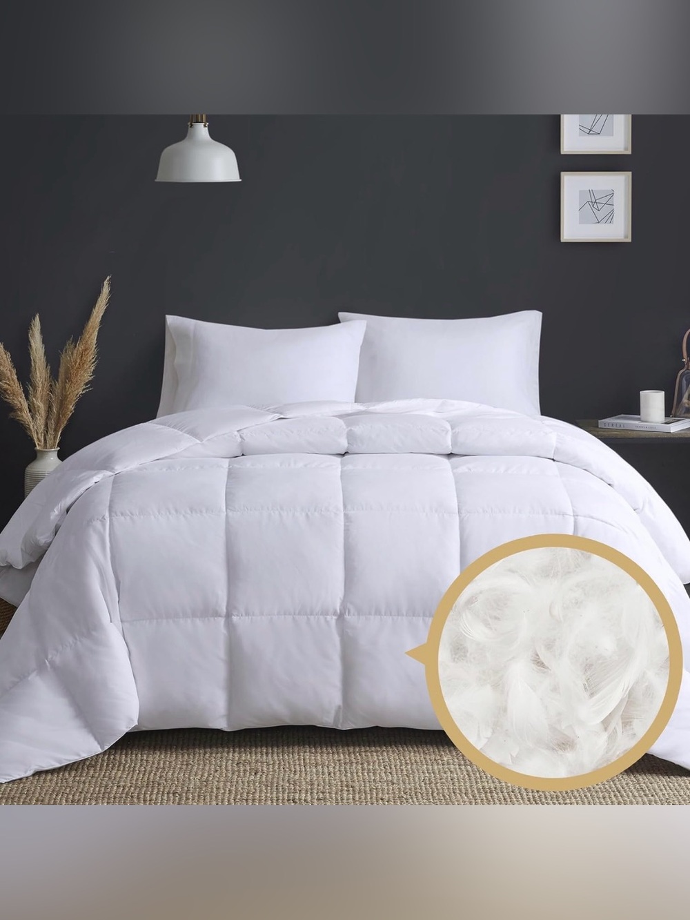 Winter Goose Feather & Down Filled Comforter